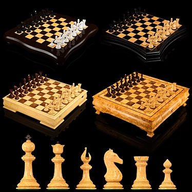 Title: Luxury Chess Set Collection 3D model image 1 