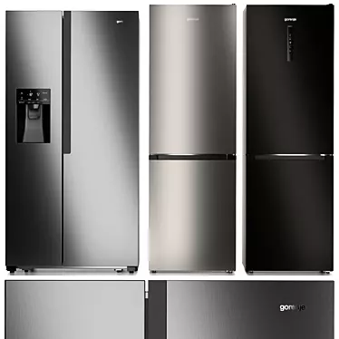Premium Gorenje Refrigerator Set 3D model image 1 