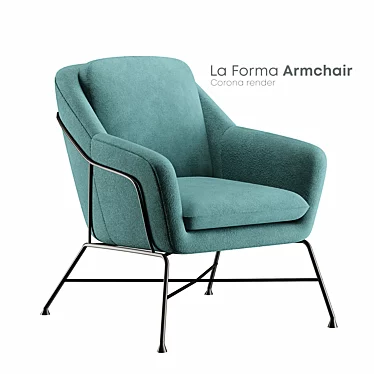Cozy and Stylish Armchair: La Forma 3D model image 1 