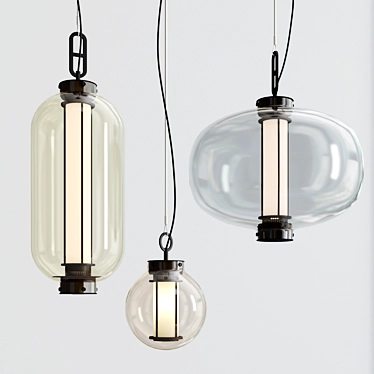 Elegant Minimalist Pendant Light 3D model image 1 