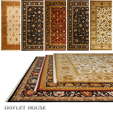 Luxurious Dovlet House Carpets - Set of 5 (Part 691) 3D model image 1 