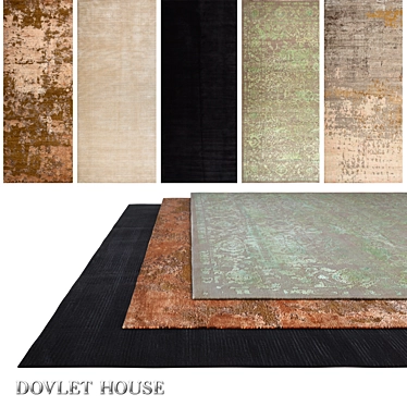 Luxury Dovlet House Carpets - Set of 5 (694) 3D model image 1 