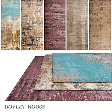 Title: Dovlet House 5-Piece Carpets (Part 695) 3D model image 1 