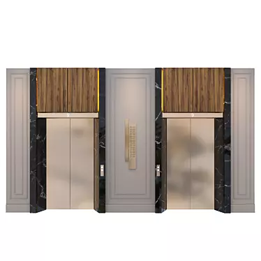 Versatile Elevator 4: 3ds max, Vray, fbx, texture, mat 3D model image 1 