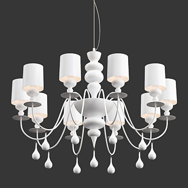 Elegant Replica Eva Chandelier 3D model image 1 