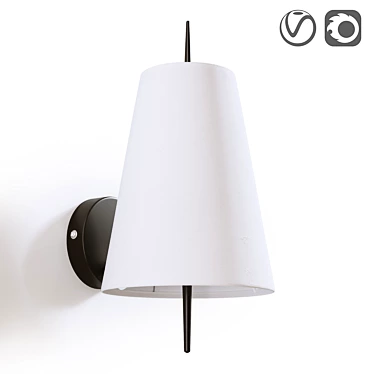 Jouanico Bronze Metal Lamp 3D model image 1 