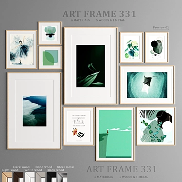 Versatile Art Frame: 11 Options, Multiple Sizes 3D model image 1 