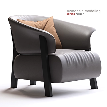 Modern Design Armchair 3D model image 1 