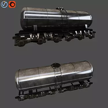 Armored War Train 3D model image 1 