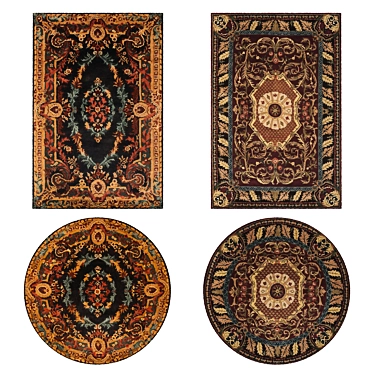 Versatile Set of 8 Rugs: VRayFur, VRayDisplacementMod, CoronaDisplacementMod 3D model image 1 