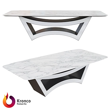 Designer Dining Table: Kronco Fort 3D model image 1 