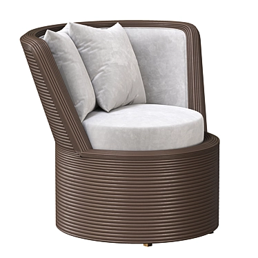 Angela Swivel Chair: Modern and Stylish Seating Solution 3D model image 1 