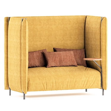 Cozy Retreat Sofa 3D model image 1 