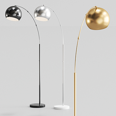 Astoria Arc Lamp: Stylish Illumination from ADS360 3D model image 1 