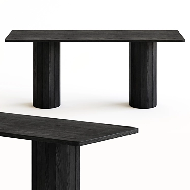 Designer Rectangular Table: Karl Andersson CAP 3D model image 1 