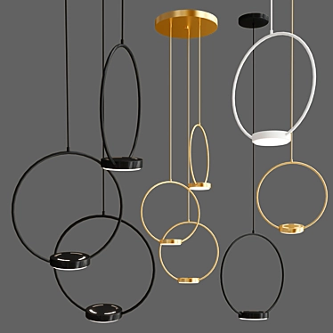 Elegant Pendant Light: ODIGIOTTO by Gibas 3D model image 1 