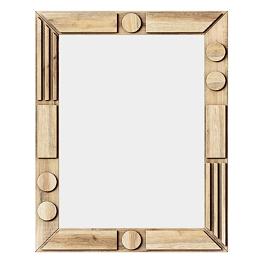 Versatile Mirror for Scandinavian, Provence, Chalet, Country, and Mediterranean Styles 3D model image 1 