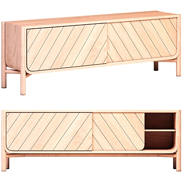 Contemporary Marius Sideboard with Spacious Design 3D model image 1 