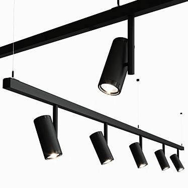 Pista Médard 42: Stylish Suspension Lighting 3D model image 1 