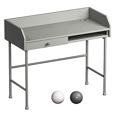 HAUGA Writing Desk - Sleek and Functional 3D model image 1 