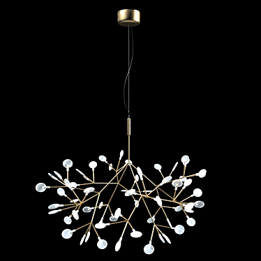 Elegant Heracleum Small Chandelier 3D model image 1 