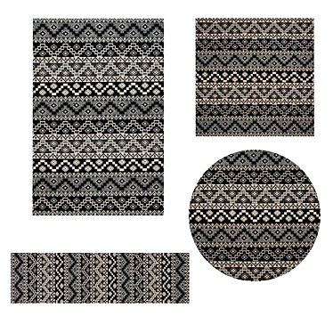 Versatile Set of 8 Rugs: VRayFur, VRayDisplacementMod, CoronaDisplacementMod 3D model image 1 