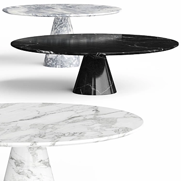 Sleek Wood Coffee Tables 3D model image 1 