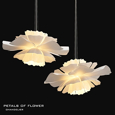 Romantic Blossom Chandelier 3D model image 1 