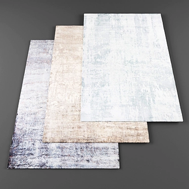 Modern Rugs Set - 6 Pieces 3D model image 1 