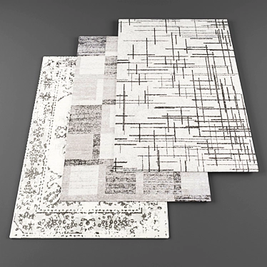 Modern Rugs Collection: High-Res Textured Bundle 3D model image 1 