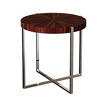 Sleek Metal Coffee Table 3D model image 1 