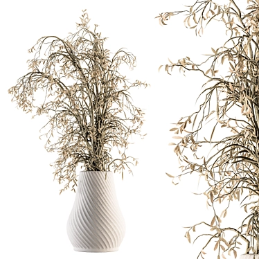 Elegance in a Vase - Dried Branch 3D model image 1 