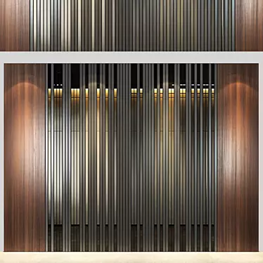 Sleek Wall Panel 21: Transform Your Space 3D model image 1 