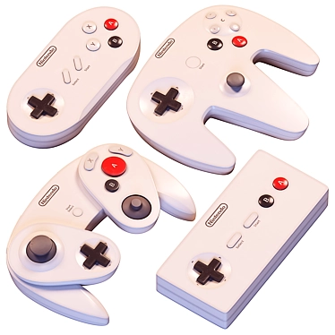 Gaming Essential: NINTENDO Controllers 3D model image 1 