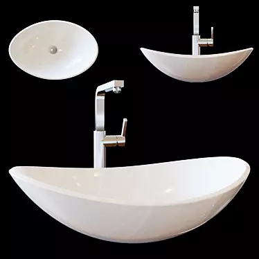 Luxury Lusso Sink 3D model image 1 