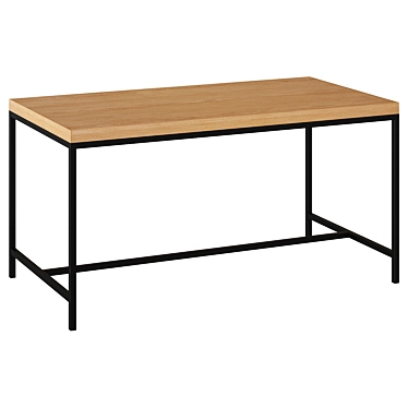 Loft Art Simple Line Dining Table 3D model image 1 