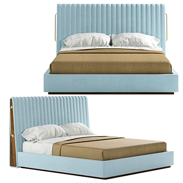 Modern Mezzo Rivers Bed 3D model image 1 