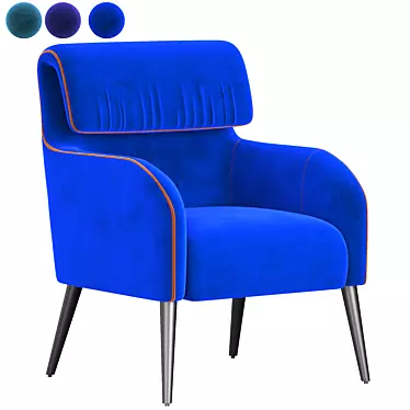 Sleek Modern Chairs & Chaises 3D model image 1 