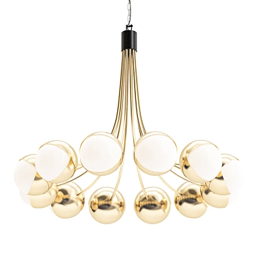 Elegant Benedict Chandelier: A Stunning Lighting Statement 3D model image 1 