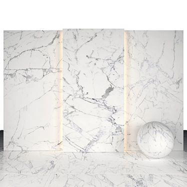 Origines Blank Marble Tiles - 10 Texture Options 3D model image 1 