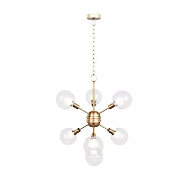 Elegant Estella Chain Chandelier 3D model image 1 