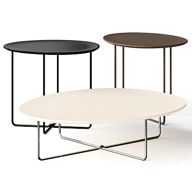  Stylish Alma Design Amarcord Coffee Tables 3D model image 1 