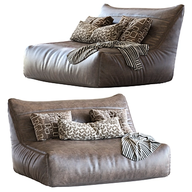 Levi Bean Bag Sofa: Stylish & Comfortable Addition 3D model image 1 