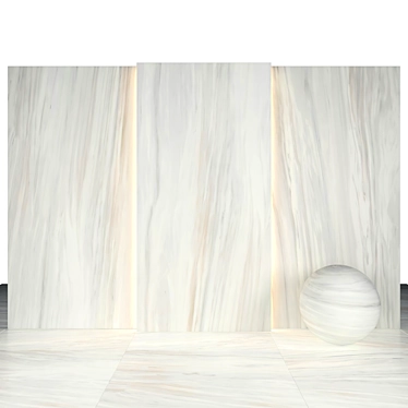 Golden Omber Marble: Luxe Texture Collection 3D model image 1 