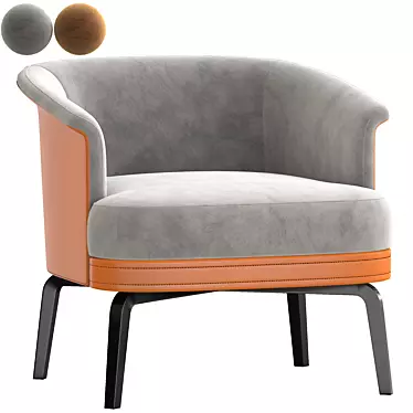 Nivola Armchair: Timeless Elegance by Poltrona Frau 3D model image 1 