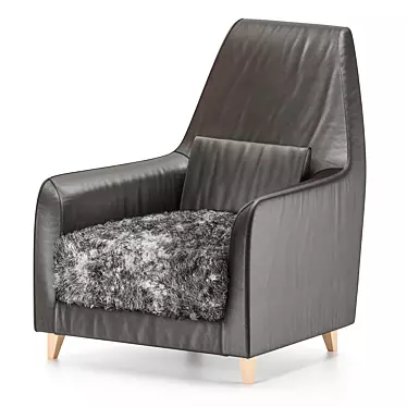 Ella Armchair: Elegant Comfort from Borg 3D model image 1 