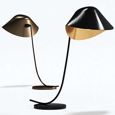 Serge Mouille Desk Lamp 3D model image 1 