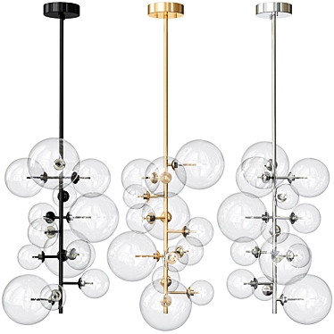 Elegant Eichholtz Ezra Chandelier 3D model image 1 