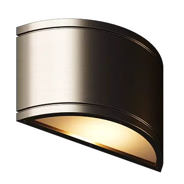 Title: Modern Tube LED Wall Sconce | Multiple Finishes 3D model image 1 