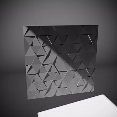 3D Hi-Tek Triangle Panel with Built-in Lighting 3D model image 1 